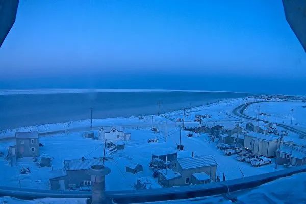 美国最北端城市迎来今年最后一次日落