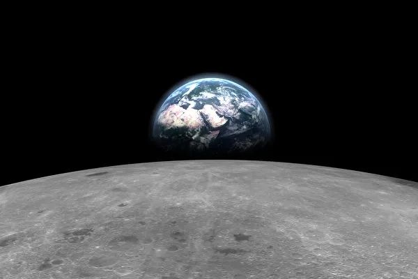 罕见画面：在月球背面看地球缓缓升起