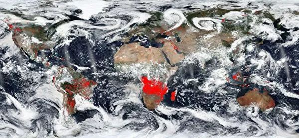 NASA卫星图片告诉你全世界“着火了”