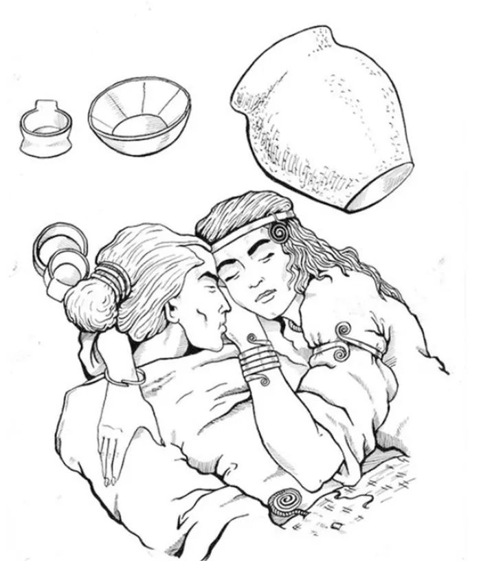 最深情骨骸3000年紧紧相依，妻子自愿被活埋陪葬亡夫
