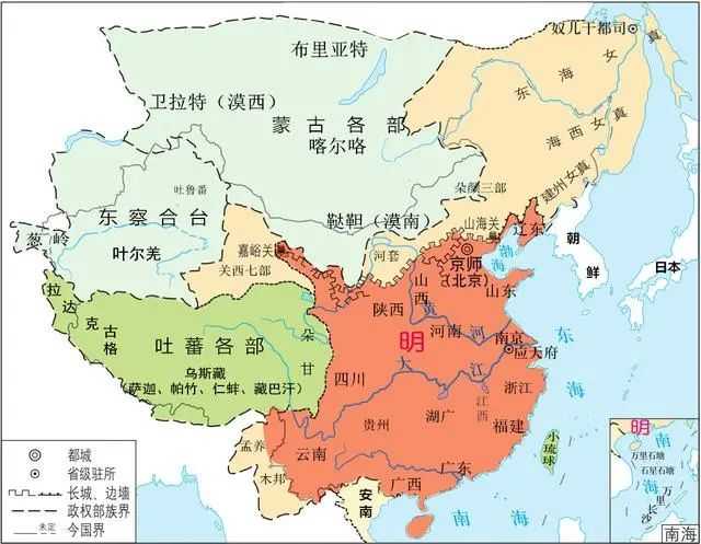 各种各样的明朝版图：为啥明朝的地图就那么难统一