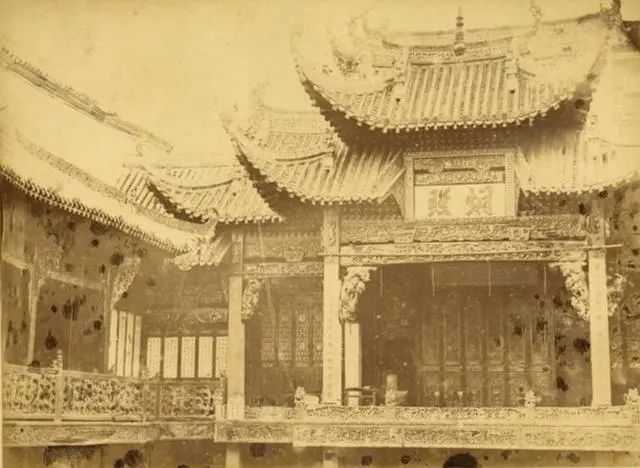 1874年武汉黄鹤楼真迹老照片，建于三国223年，毁于光绪1884年